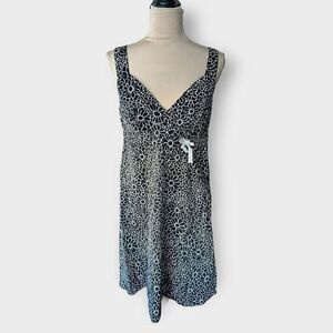 Tommy Hilfiger Women’s 10 Black & White Floral Mini Dress Sleeveless Brand New